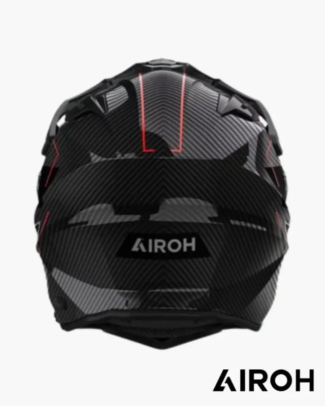 Casque Airoh Commander 2 Carbon Stylish noir rouge