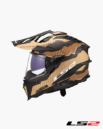 Casque LS2 MX701 Explorer Carbon TRICK Marron