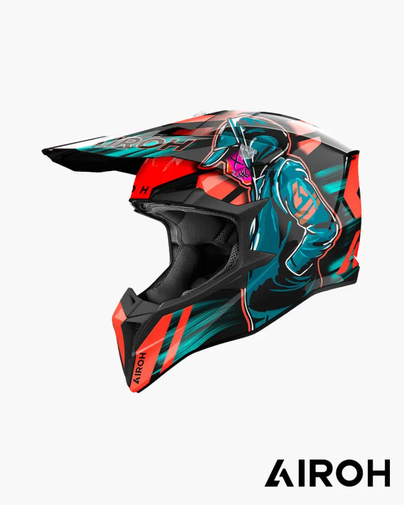 CASQUE ADULTE CROSS AIROH WRAAP CYBEER