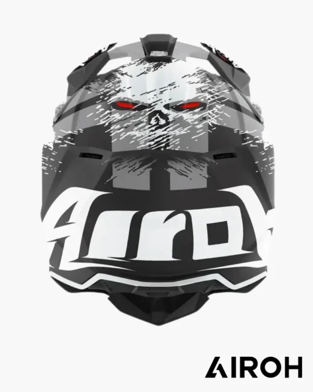 CASQUE ADULTE CROSS AIROH WRAAP DEMON BLANC