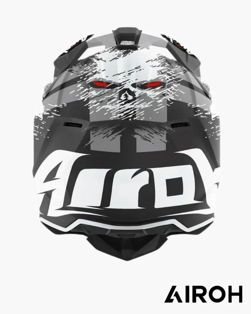 CASQUE ADULTE CROSS AIROH WRAAP DEMON BLANC
