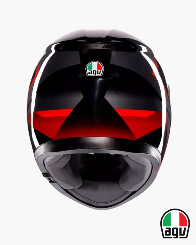 Casque moto intégral AGV K3 Noir Rouge