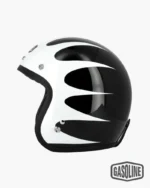 Casque Gasoline Café Racer S250 Noir Blanc