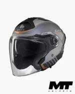 MT Cosmo SV Solid A2 Gloss Gris Brillant casque Jet