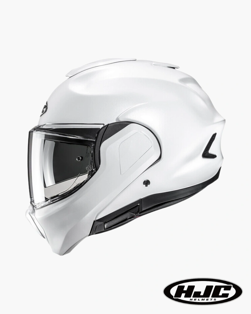 HJC F100 Solid Blanc Perle casque modulable