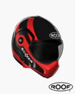 ROOF BoXXer Fuzo Noir Rouge casque modulable