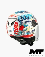 MT Helmets OF514 LITE CREW A5 GLOSS Blanc casque jet enfant