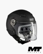 MT OF514 Lite Pure A1 Matt Noir Mat casque Jet enfant