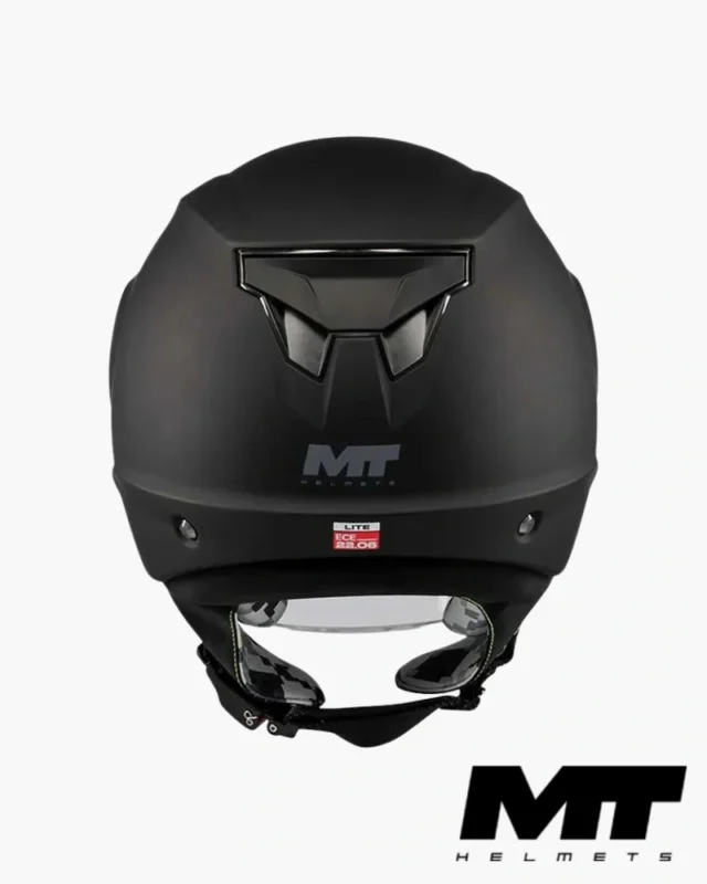 MT OF514 Lite Pure A1 Matt Noir Mat casque Jet enfant