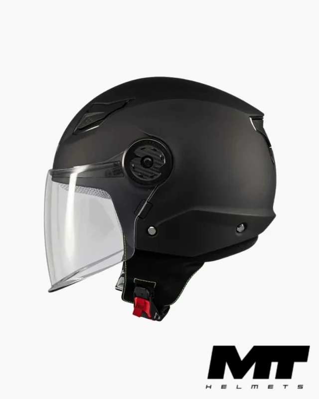 MT OF514 Lite Pure A1 Matt Noir Mat casque Jet enfant